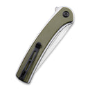 CIVIVI Asticus Flipper Knife G10 Handle (3.80" D2 Blade) C2002A - CIVIVI