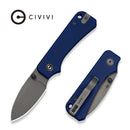 CIVIVI Baby Banter Slip Joint Blue G10 Handle (2.34" Gray Stonewashed Nitro - V Blade) C25066A Sample1 - CIVIVI