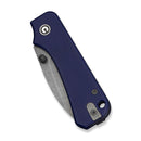 CIVIVI Baby Banter Slip Joint Thumb Stud Knife Blue G10 Handle (2.34" Gray Stonewashed Nitro - V Blade) C25066A - 1 - CIVIVI