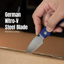 CIVIVI Baby Banter Slip Joint Thumb Stud Knife Blue G10 Handle (2.34" Gray Stonewashed Nitro-V Blade) C25066A-1 - CIVIVI