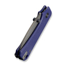 CIVIVI Baby Banter Slip Joint Thumb Stud Knife Blue G10 Handle (2.34" Gray Stonewashed Nitro - V Blade) C25066A - 1 - CIVIVI