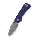 CIVIVI Baby Banter Slip Joint Thumb Stud Knife Blue G10 Handle (2.34" Gray Stonewashed Nitro - V Blade) C25066A - 1 - CIVIVI