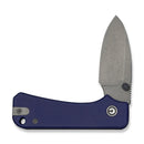 CIVIVI Baby Banter Slip Joint Thumb Stud Knife Blue G10 Handle (2.34" Gray Stonewashed Nitro - V Blade) C25066A - 1 - CIVIVI