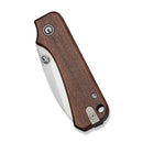 CIVIVI Baby Banter Slip Joint Thumb Stud Knife Guibourtia Wood Handle (2.34" Satin Finished Nitro - V Blade) C25066A - 2 - CIVIVI