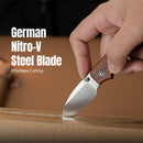 CIVIVI Baby Banter Slip Joint Thumb Stud Knife Guibourtia Wood Handle (2.34" Satin Finished Nitro-V Blade) C25066A-2 - CIVIVI