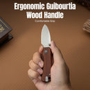 CIVIVI Baby Banter Slip Joint Thumb Stud Knife Guibourtia Wood Handle (2.34" Satin Finished Nitro-V Blade) C25066A-2 - CIVIVI