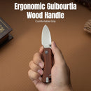 CIVIVI Baby Banter Slip Joint Thumb Stud Knife Guibourtia Wood Handle (2.34" Satin Finished Nitro-V Blade) C25066A-2 - CIVIVI