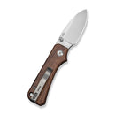 CIVIVI Baby Banter Slip Joint Thumb Stud Knife Guibourtia Wood Handle (2.34" Satin Finished Nitro - V Blade) C25066A - 2 - CIVIVI