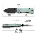 CIVIVI Baby Banter Thumb Stud Knife G10 Handle (2.34" Nitro - V Blade) C19068S - 8 - CIVIVI