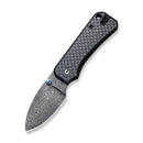 CIVIVI Baby Banter Thumb Stud Knife Carbon Fiber & G10 Handle (2.34" Damascus Blade) C19068S-DS1 - CIVIVI