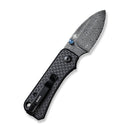 CIVIVI Baby Banter Thumb Stud Knife Carbon Fiber & G10 Handle (2.34" Damascus Blade) C19068S-DS1 - CIVIVI
