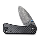 CIVIVI Baby Banter Thumb Stud Knife Carbon Fiber & G10 Handle (2.34" Damascus Blade) C19068S-DS1 - CIVIVI