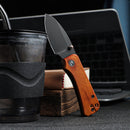 CIVIVI Baby Banter Thumb Stud Knife Wood Handle (2.34" Nitro - V Blade) C19068SB - 2 - CIVIVI