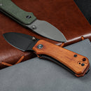 CIVIVI Baby Banter Thumb Stud Knife Wood Handle (2.34" Nitro - V Blade) C19068SB - 2 - CIVIVI