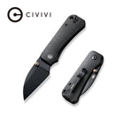 CIVIVI Baby Banter Wharncliffe Thumb Stud Knife Micarta Handle (2.32" Nitro - V Blade) C19068SC - 1 - CIVIVI