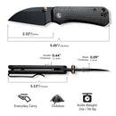 CIVIVI Baby Banter Wharncliffe Thumb Stud Knife Micarta Handle (2.32" Nitro - V Blade) C19068SC - 1 - CIVIVI