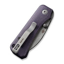 CIVIVI Baby Banter Wharncliffe Thumb Stud Knife Micarta Handle (2.32" Nitro - V Blade) C19068SC - 2 - CIVIVI