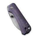 CIVIVI Baby Banter Wharncliffe Thumb Stud Knife Micarta Handle (2.32" Nitro - V Blade) C19068SC - 2 - CIVIVI