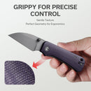 CIVIVI Baby Banter Wharncliffe Thumb Stud Knife Micarta Handle (2.32" Nitro - V Blade) C19068SC - 2 - CIVIVI