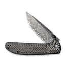 CIVIVI Badlands Vagabond Flipper & Thumb Stud Knife Carbon Fiber Handle (3.25" Damascus Blade) C2019DS - 1 - CIVIVI