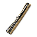CIVIVI Baklash Flipper Knife Brass Handle (3.5" 154CM Blade) C801J - CIVIVI