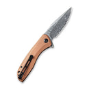 CIVIVI Baklash Flipper Knife Copper Handle (3.5" Damascus Blade) C801DS - 2 - CIVIVI