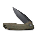 CIVIVI Baklash Flipper Knife Micarta Handle (3.5" 9Cr18MoV Blade) C801K - CIVIVI