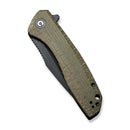 CIVIVI Baklash Flipper Knife Micarta Handle (3.5" 9Cr18MoV Blade) C801K - CIVIVI