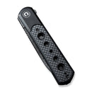 CIVIVI Banneret Flipper Knife Stainless Steel & G10 & Carbon Fiber Handle (3.48" Damascus Blade) C20040D - DS1 - CIVIVI