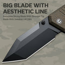 CIVIVI Bhaltair Flipper & Thumb Stud Knife Micarta Handle (3.98" 14C28N Blade) C23024 - 3 - CIVIVI