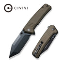 CIVIVI Bhaltair Flipper & Thumb Stud Knife Micarta Handle (3.98" 14C28N Blade) C23024 - 3 - CIVIVI