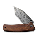 CIVIVI Bhaltair Flipper & Thumb Stud Knife Wood Handle (3.98" Damascus Blade) C23024 - DS1 - CIVIVI
