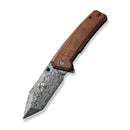 CIVIVI Bhaltair Flipper & Thumb Stud Knife Wood Handle (3.98" Damascus Blade) C23024 - DS1 - CIVIVI