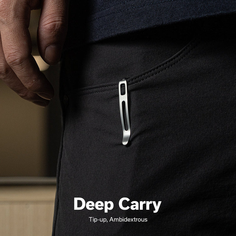 CIVIVI Bluetick Flipper Knife Carbon Fiber Overlay On Black G10 Handle (3.47" Damascus Blade) C23050 - DS2