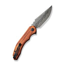 CIVIVI Bluetick Flipper Knife Wood Handle (3.47" Damascus Blade) C23050 - DS1 - CIVIVI