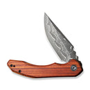 CIVIVI Bluetick Flipper Knife Wood Handle (3.47" Damascus Blade) C23050 - DS1 - CIVIVI