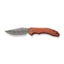 CIVIVI Bluetick Flipper Knife Wood Handle (3.47" Damascus Blade) C23050 - DS1 - CIVIVI