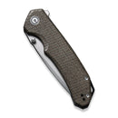 CIVIVI Brazen Flipper & Thumb Stud Knife Micarta Handle (3.46" D2 Blade) C2023F - CIVIVI