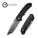 CIVIVI Brazen Flipper & Thumb Stud Knife Micarta Handle (3.46" Damascus Blade) C2023DS - 1 - CIVIVI