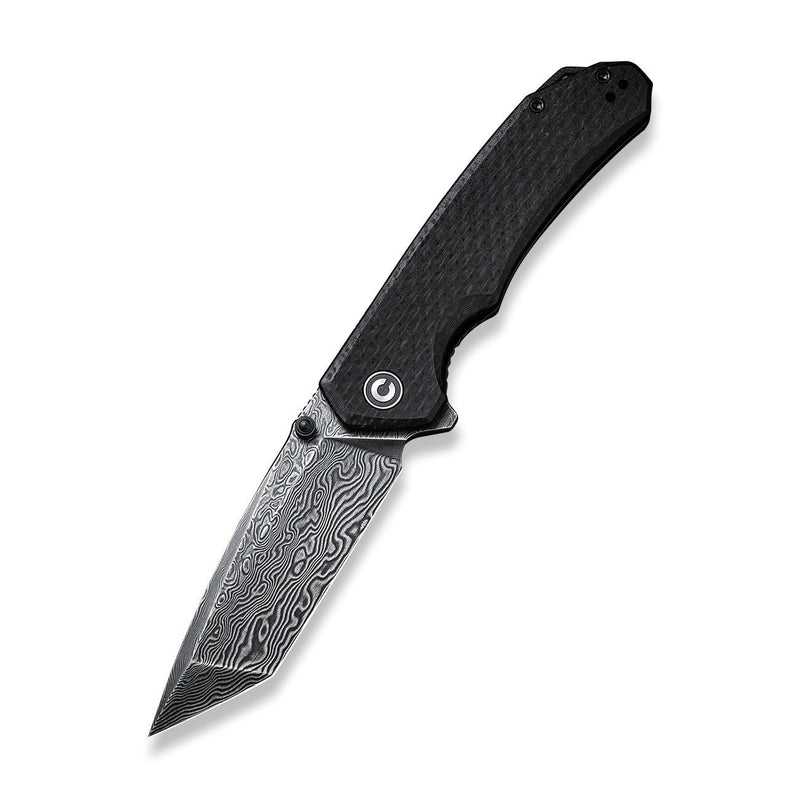 CIVIVI Brazen Flipper & Thumb Stud Knife Micarta Handle Damascus