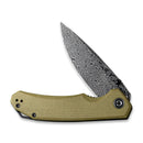 CIVIVI Brazen Flipper & Thumb Stud Knife Micarta Handle (3.46" Damascus Blade) C2102DS - 2 - CIVIVI