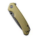 CIVIVI Brazen Flipper & Thumb Stud Knife Micarta Handle (3.46" Damascus Blade) C2102DS - 2 - CIVIVI