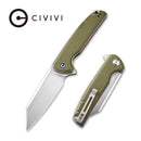 CIVIVI Brigand Flipper Knife G10 Handle (3.46" D2 Blade) C909A - CIVIVI