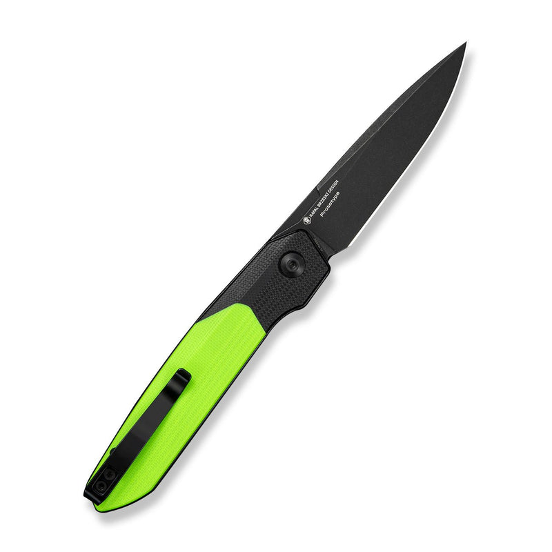 CIVIVI Brr15 Light Flipper Knife Black & Neon Green G10 Handle (3.2