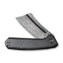 CIVIVI Bullmastiff Flipper Knife Carbon Fiber & G10 Handle (3.83" Damascus Blade) C2006DS - 1 - CIVIVI