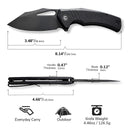 CIVIVI BullTusk Flipper & Thumb Hole Knife G10 Handle (3.48" 14C28N Blade) C23017 - 1 - CIVIVI