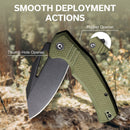 CIVIVI BullTusk Flipper & Thumb Hole Knife G10 Handle (3.48" 14C28N Blade) C23017 - 2 - CIVIVI