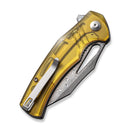 CIVIVI BullTusk Flipper & Thumb Hole Knife Ultem Handle (3.48" Damascus Blade) C23017 - DS1 - CIVIVI