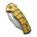 CIVIVI BullTusk Flipper & Thumb Hole Knife Ultem Handle (3.48" Damascus Blade) C23017 - DS1 - CIVIVI