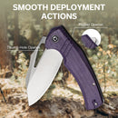 CIVIVI BullTusk Flipper & Thumb Hole Knife Micarta Handle (3.48" 14C28N Blade) C23017 - 3 - CIVIVI